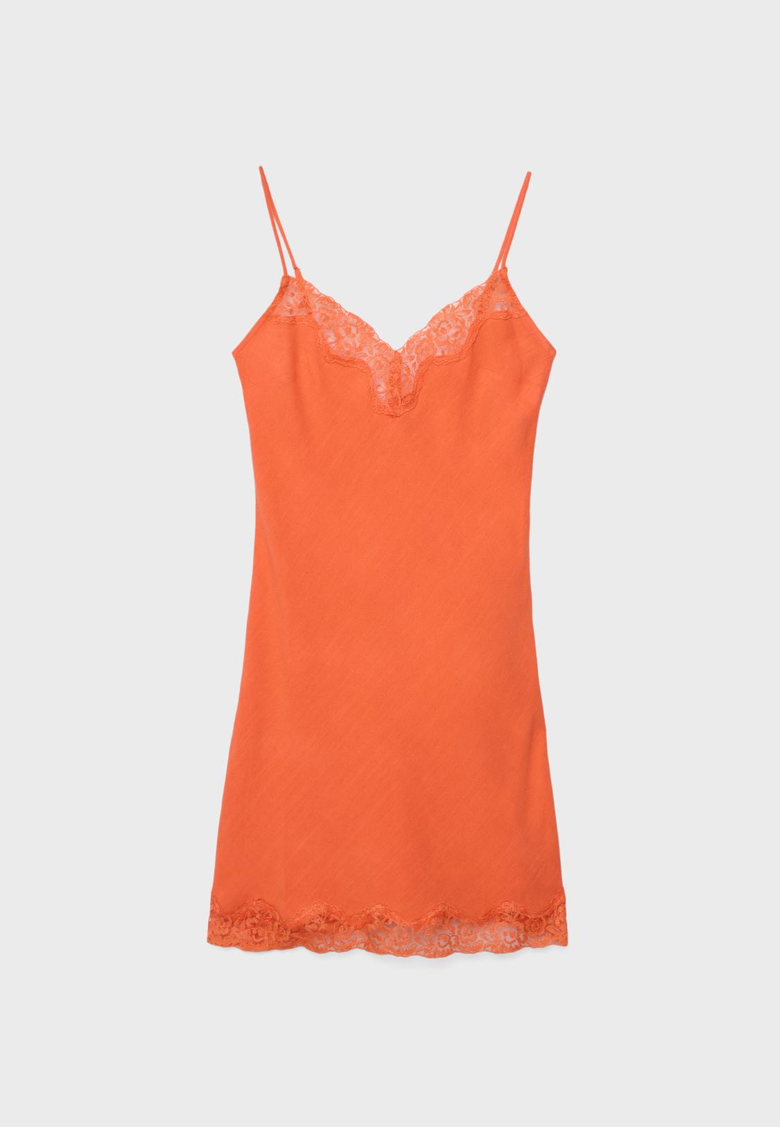 Short rustic lace dress - Women's fashion | Stradivarius United States Short rustic lace dress - Women's fashion | Stradivarius United States