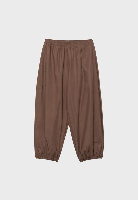 Hacimli poplin pantolon - Görsel 6