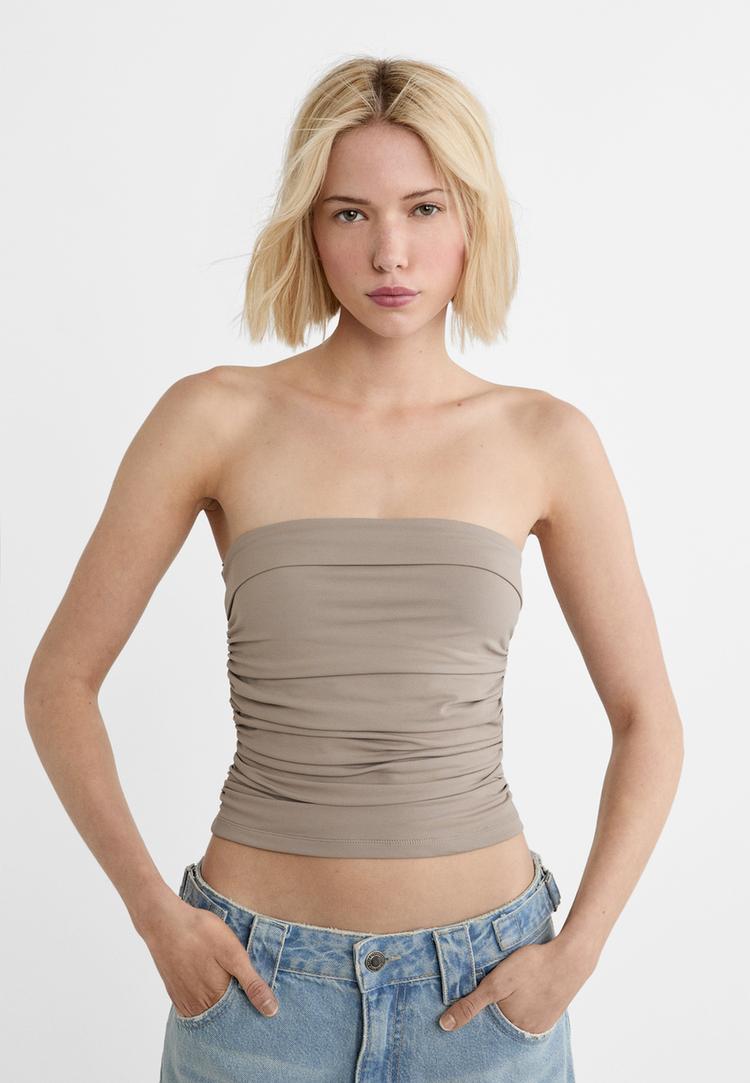 top bandeau vuelta frunces
