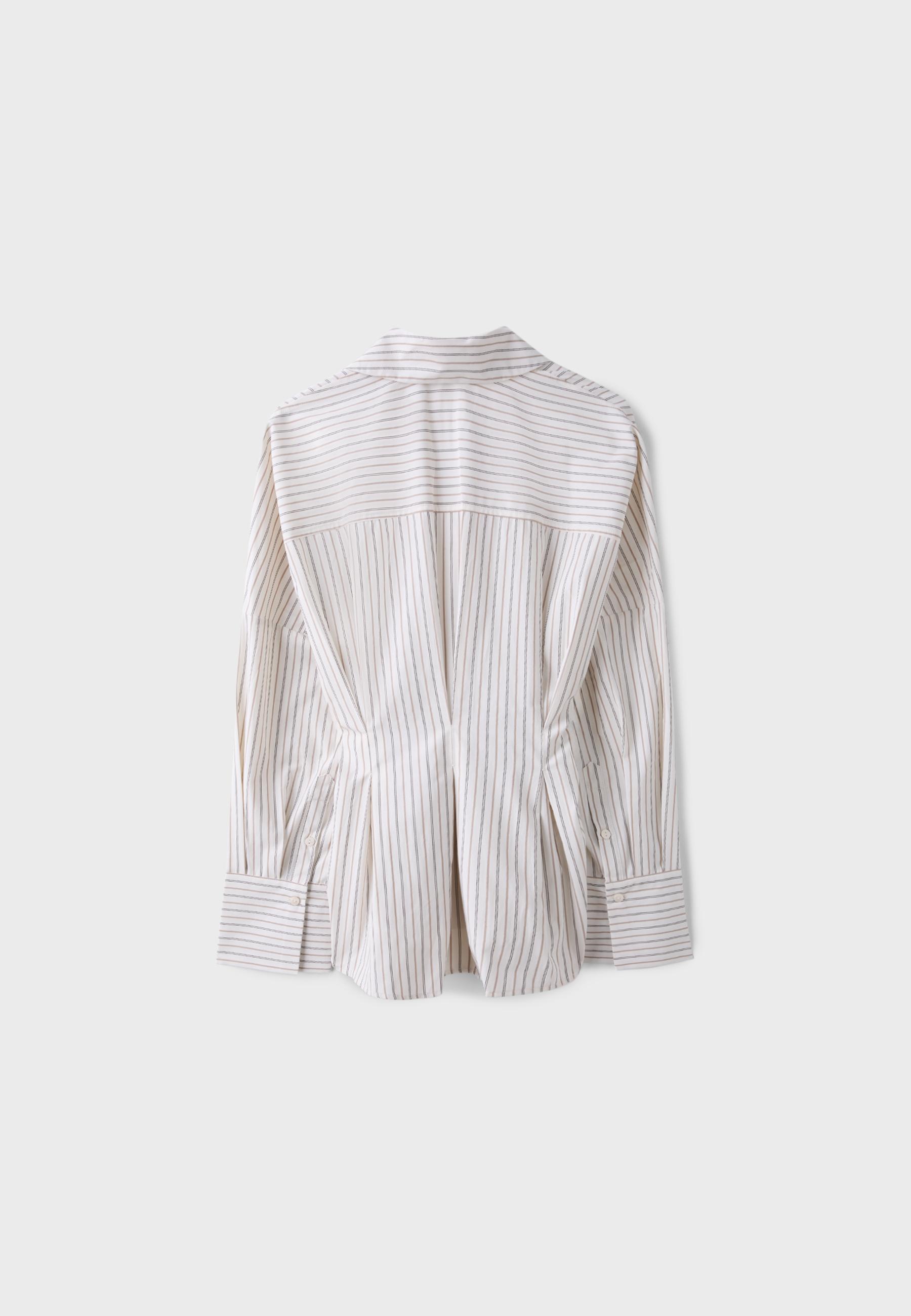 Stradivarius Pileli poplin gömlek görsel 6