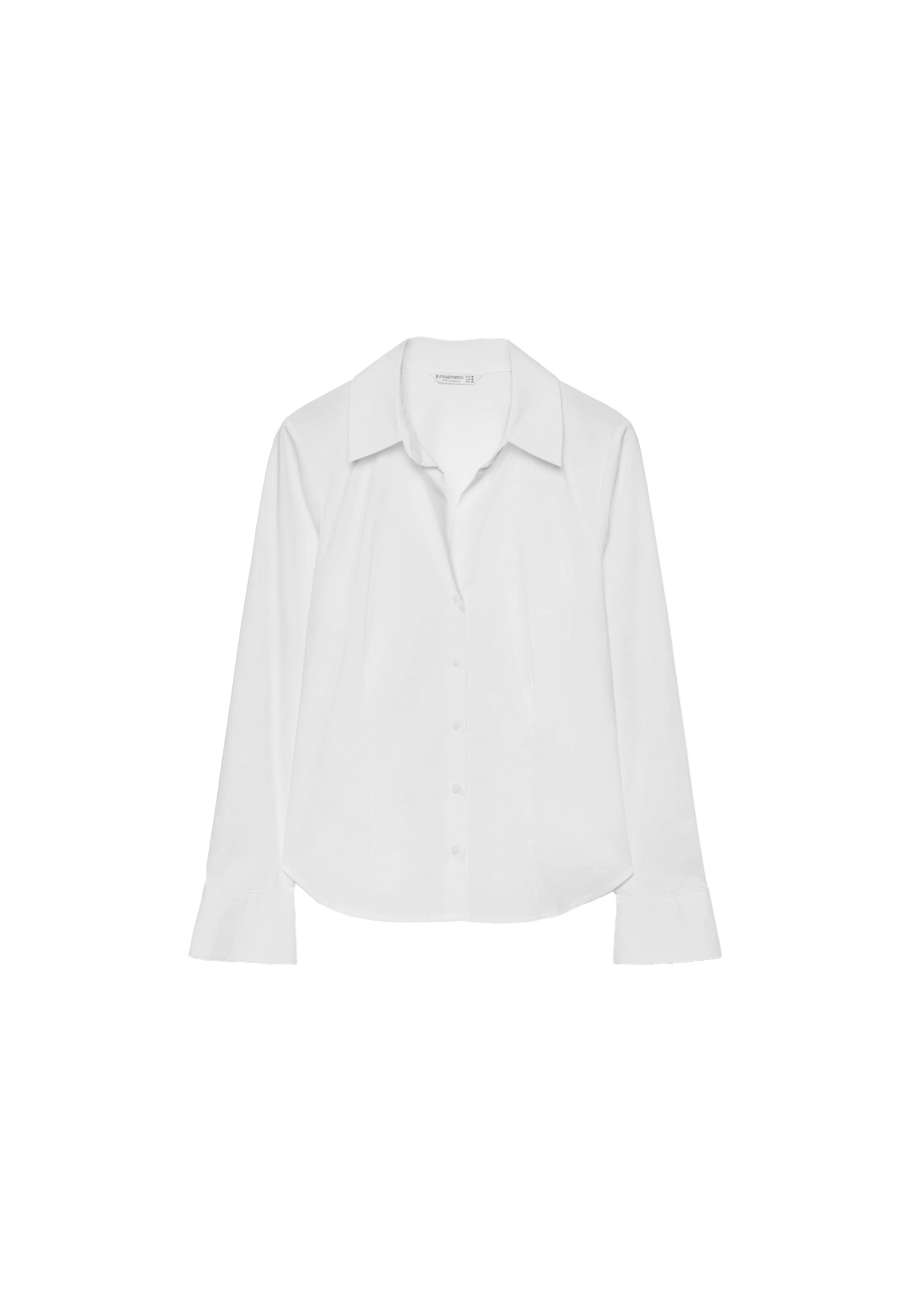 Fitted Basic Shirt — White