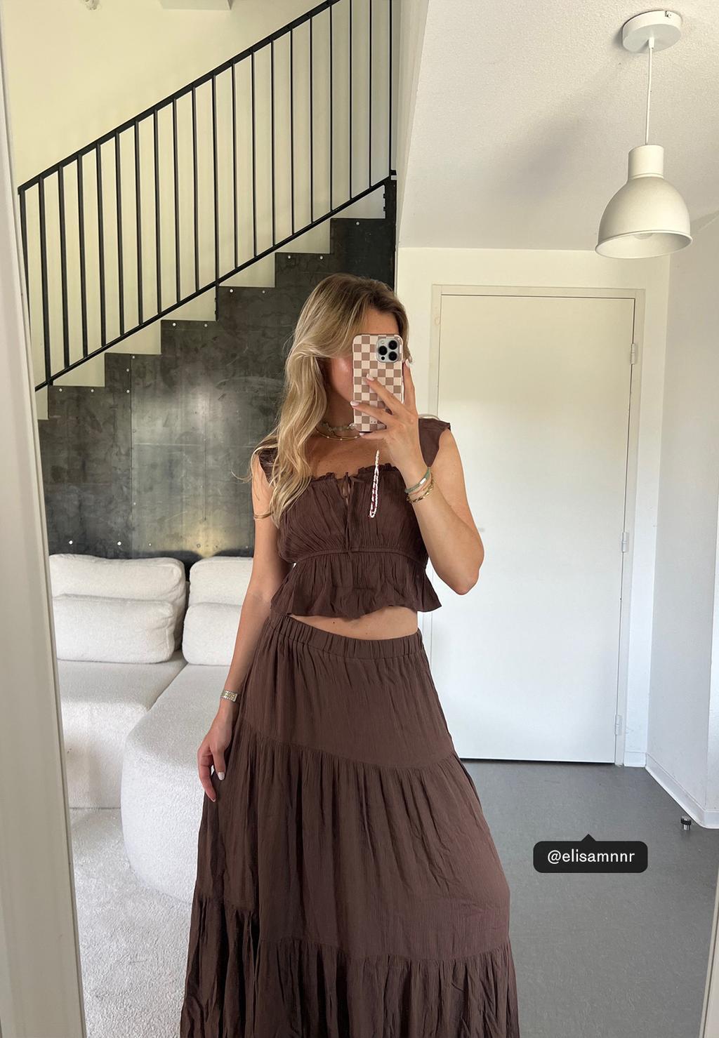 Jupe midi bohème