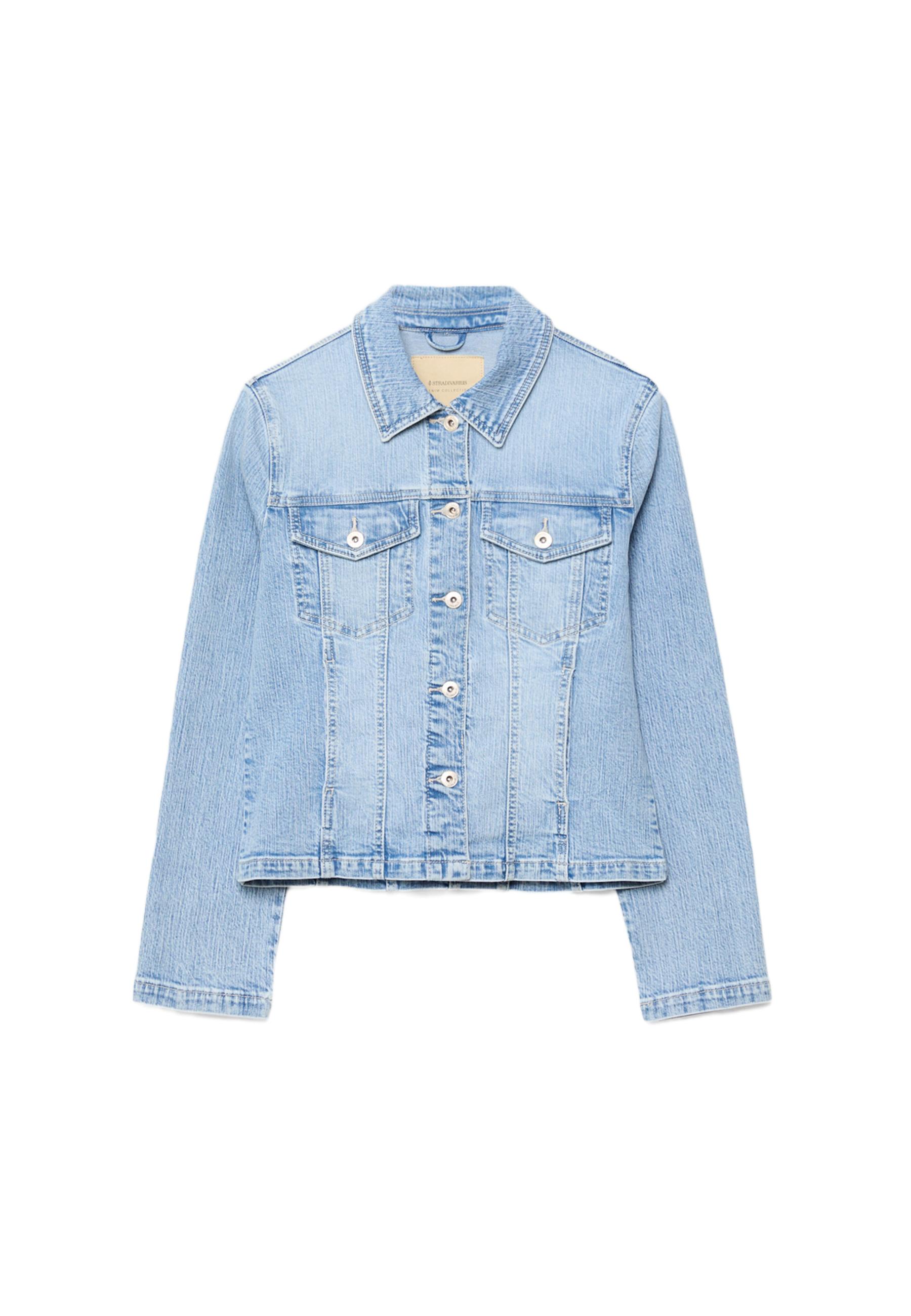 Slim fit denim jacket — MEDIUM LIGHT BLUE DENIM