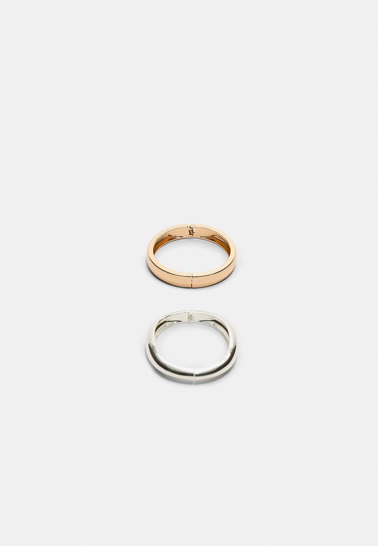 set 2 pulseras rigidas