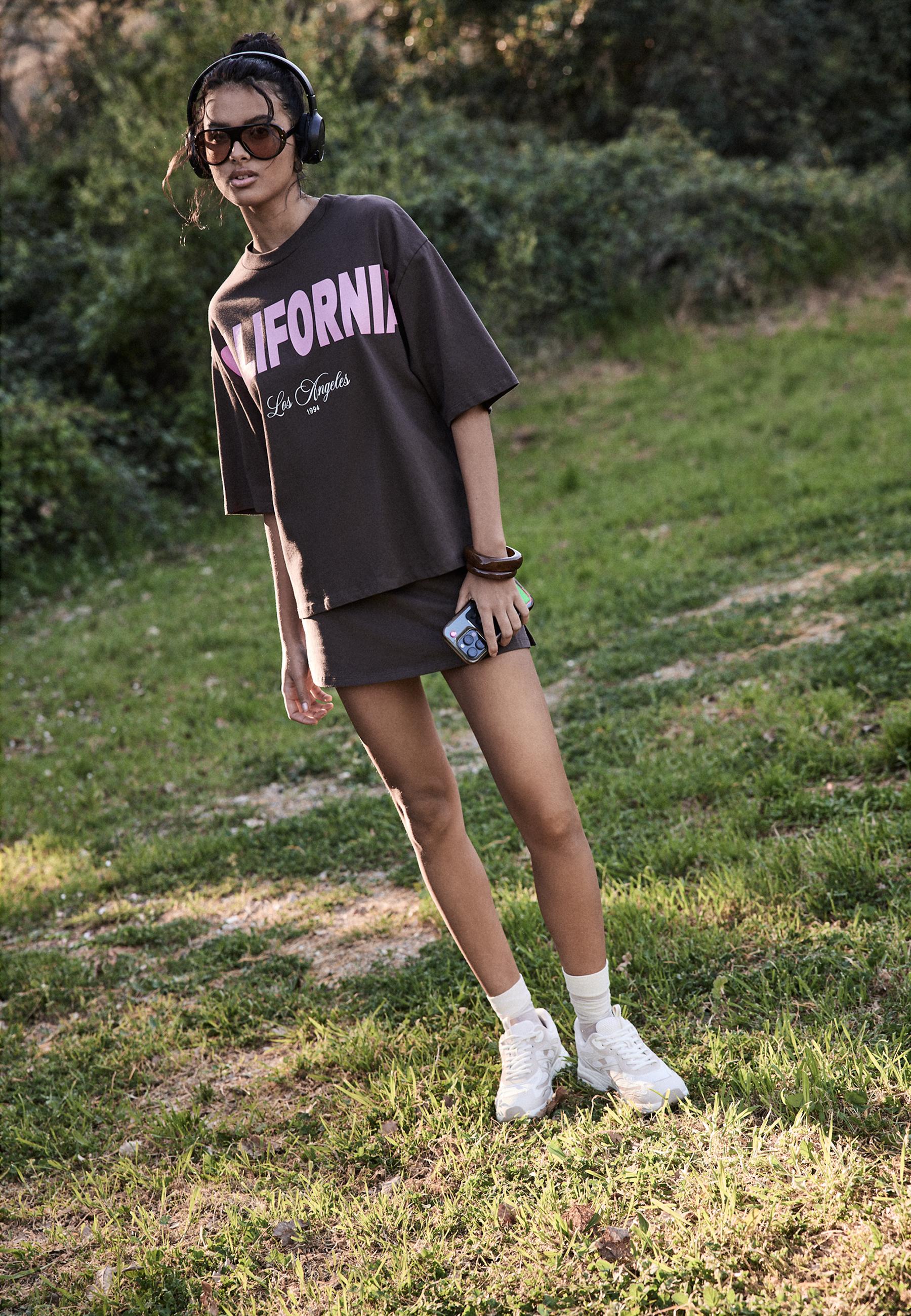 Basic örme şort etek - Görsel 3