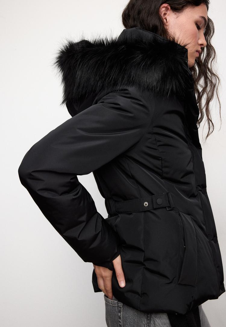 blouson matelass%C3%A9 slim %C3%A0 capuche