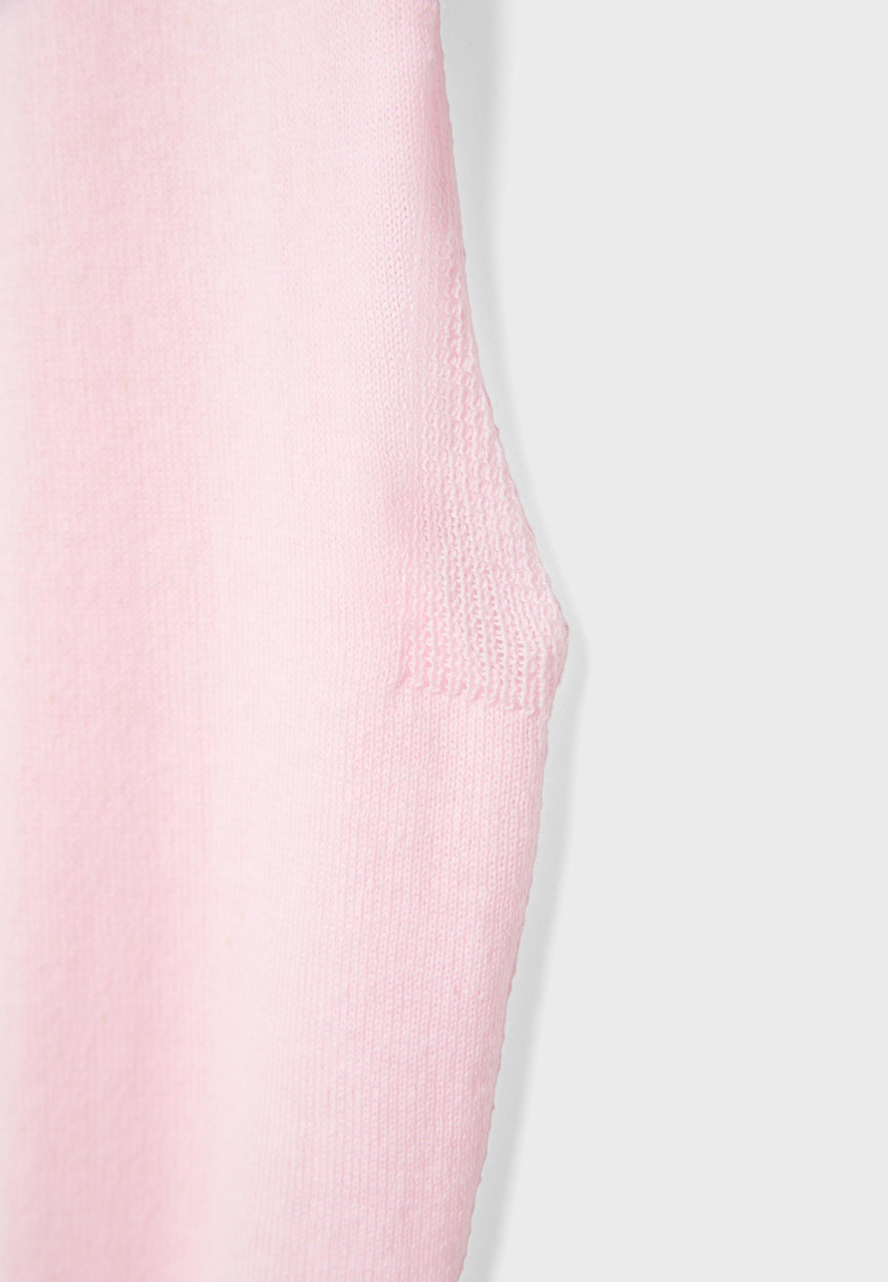 Knit top with sash — Pastel pink