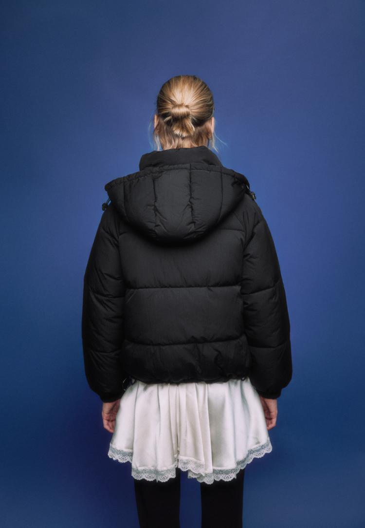 cazadora acolchada capucha