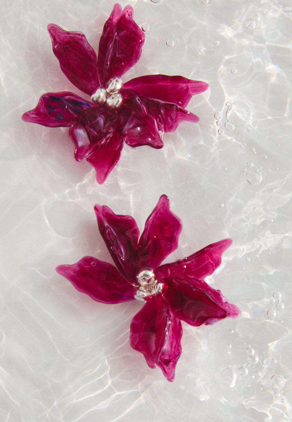 Maxi flower earrings