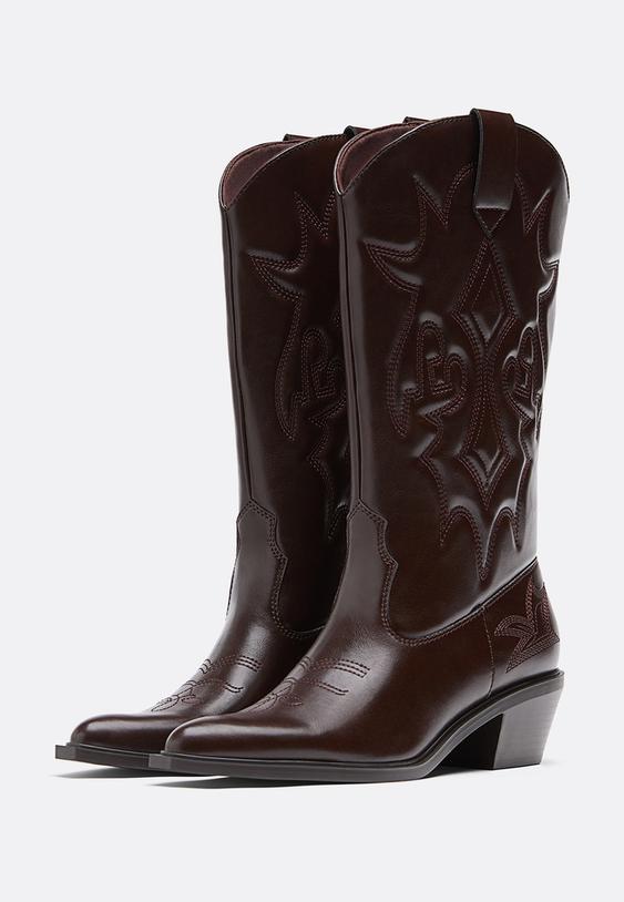 botas cowboy tacon