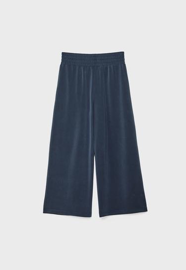 Soft-touch culottes — Dark blue 7