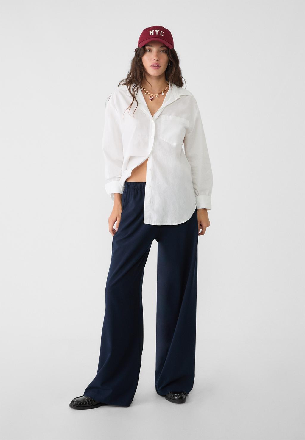 Long flowing smart trousers