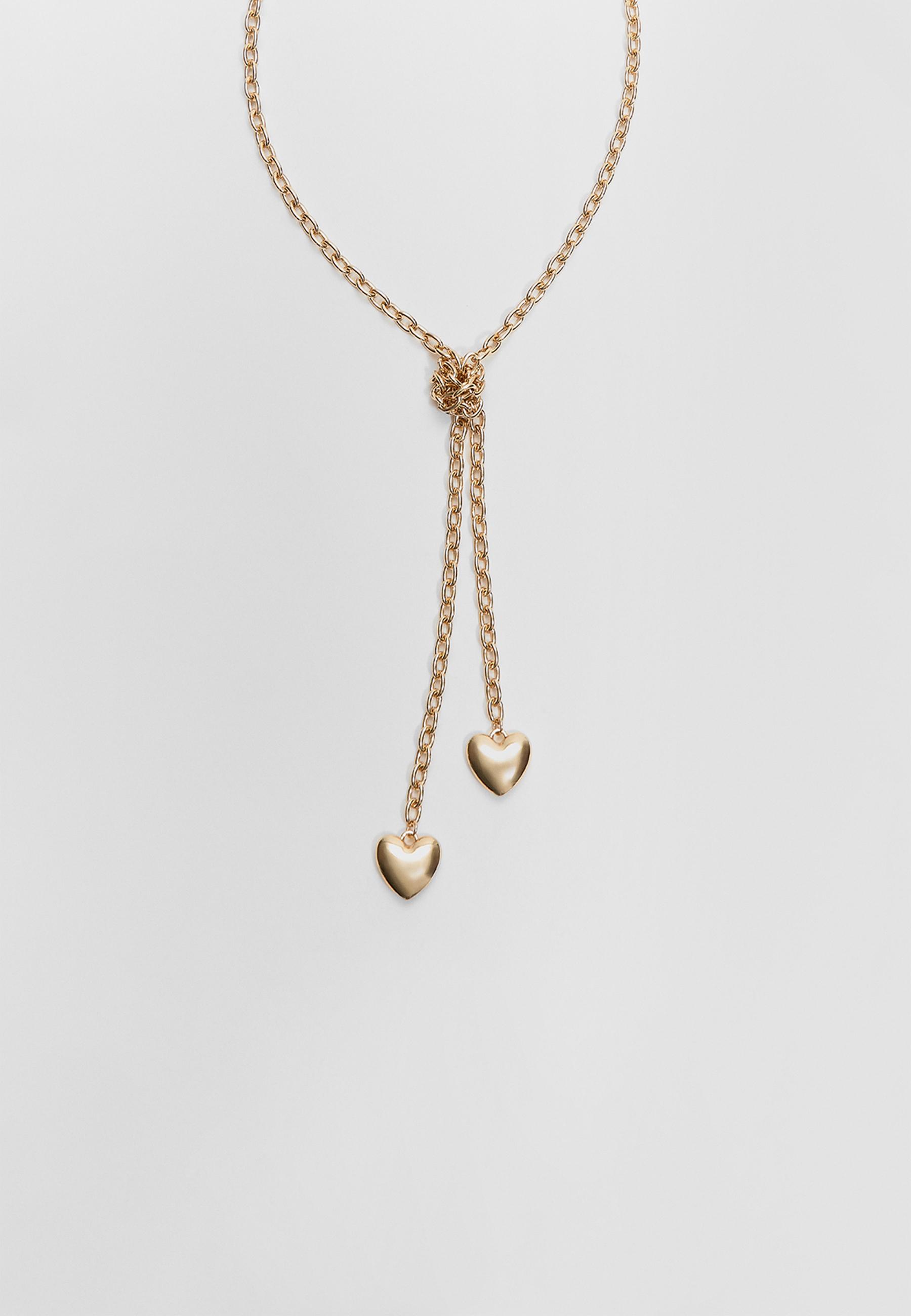 Collar Lariat Corazones Stradivarius Espa a collar-lariat-corazones-stradivarius-espa-a