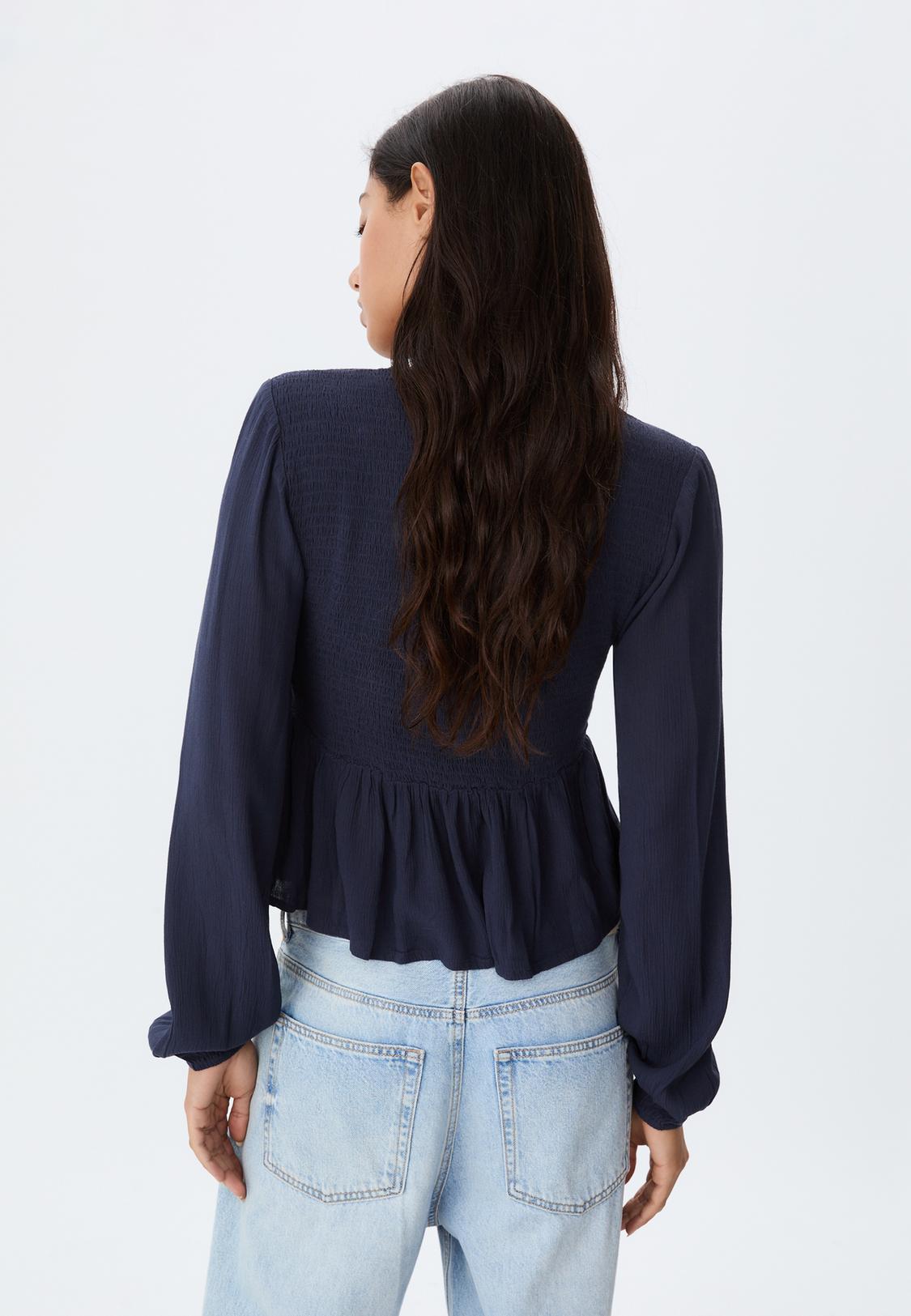 Blusa fluida a maniche lunghe Moda da donna Stradivarius Italia