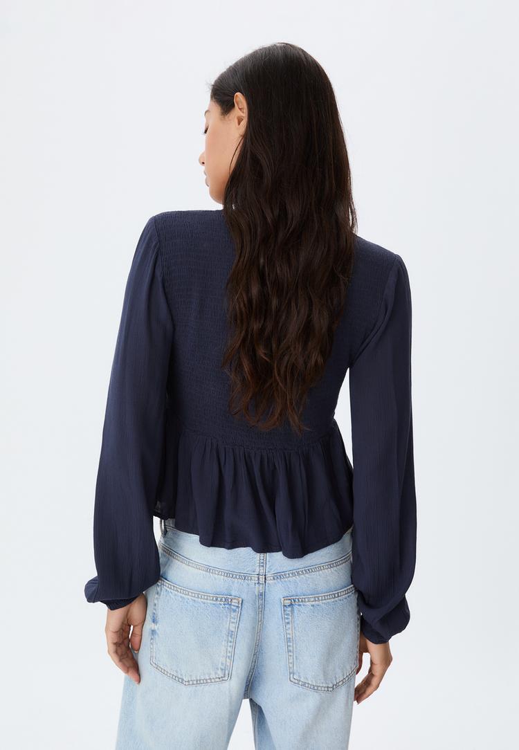 blouse fluide manches longues