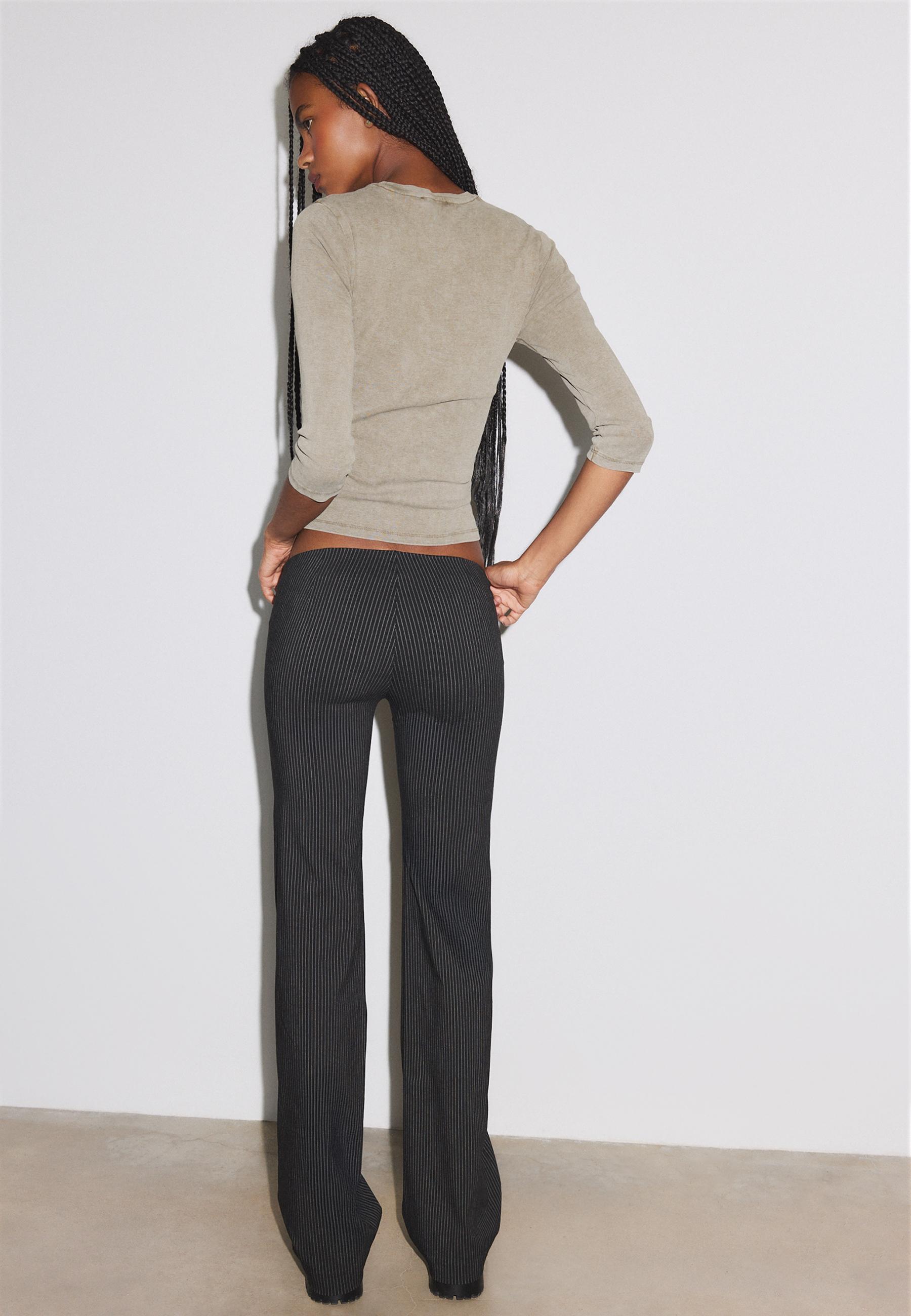 Bengaline bell bottom trousers — Black