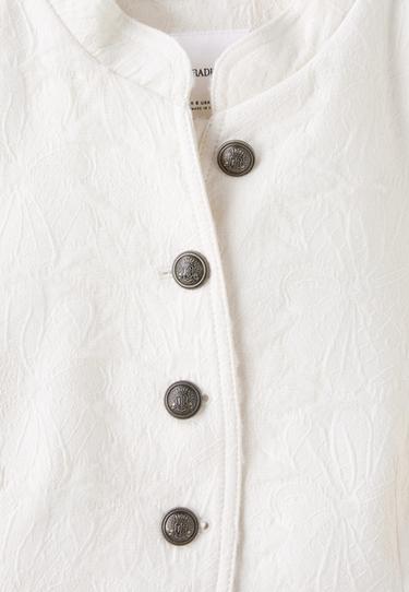 Jacquard blazer — Ecru 9
