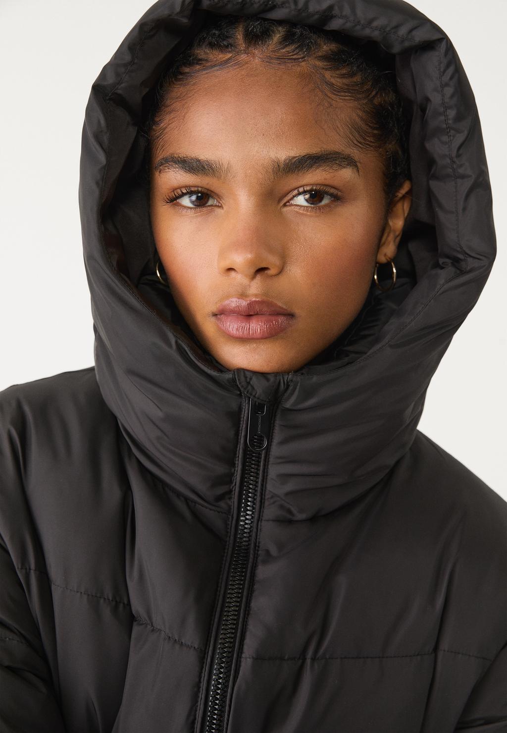 Long puffer coat