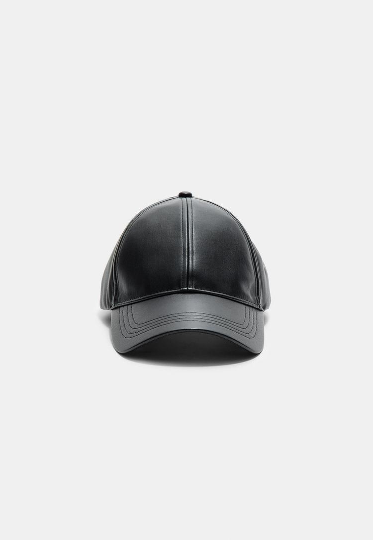 gorra efecto piel