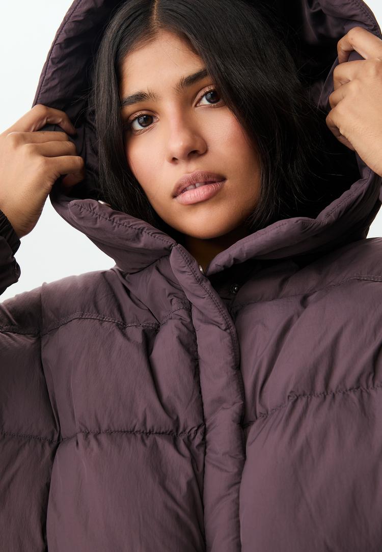 puffer jacket with hood