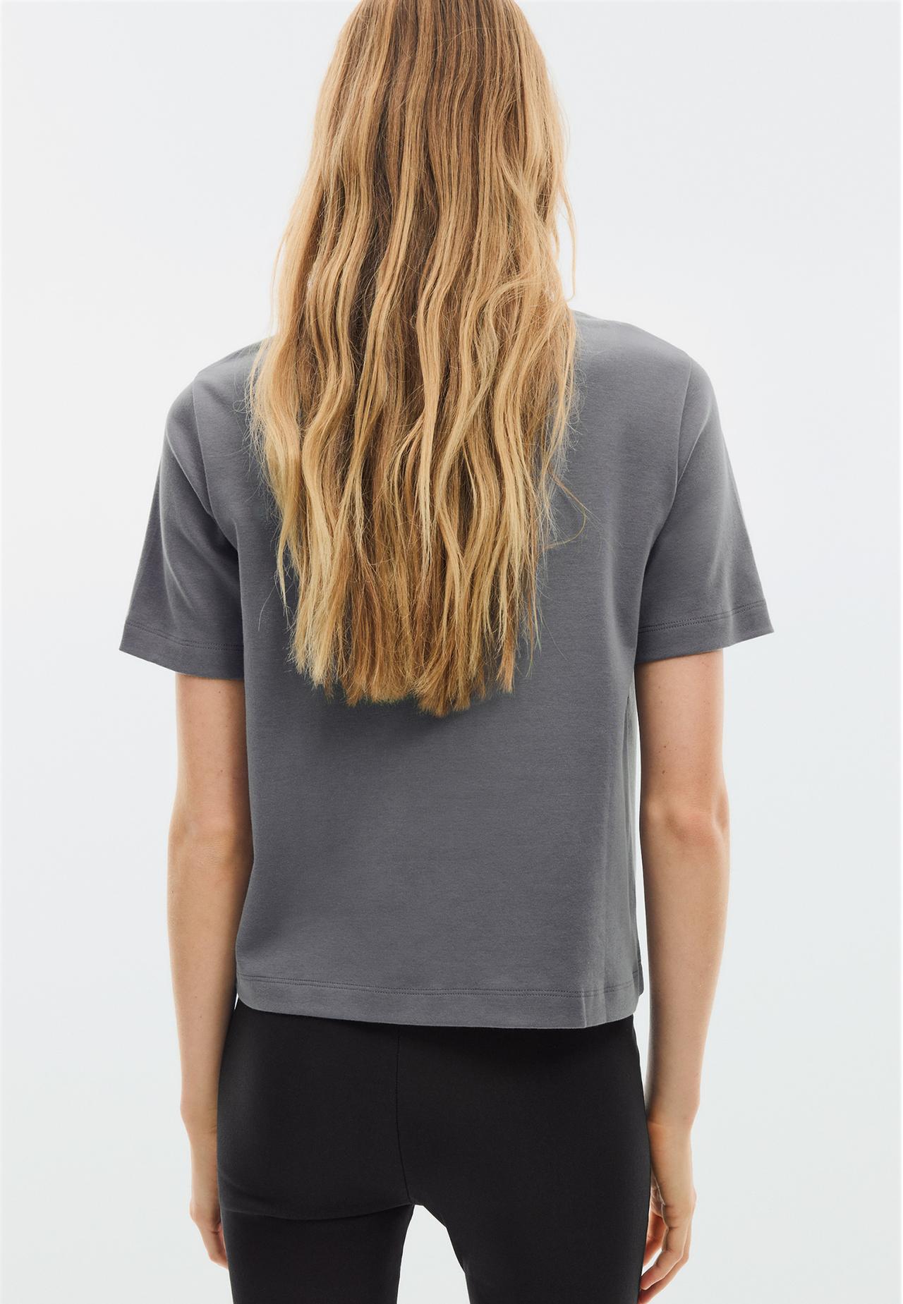 B01 Heavy weight regular fit basic T-shirt — Dark grey