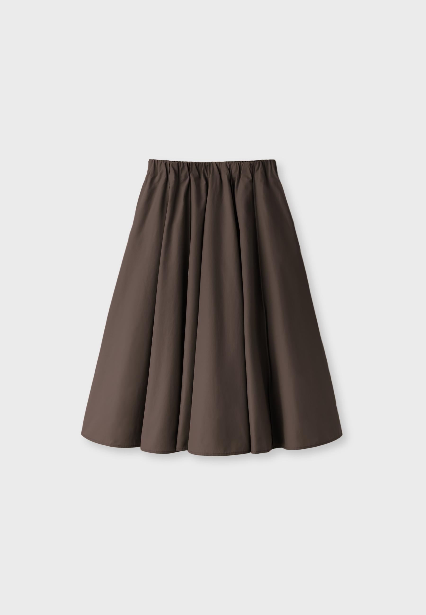 Poplin seam skirt — Brown