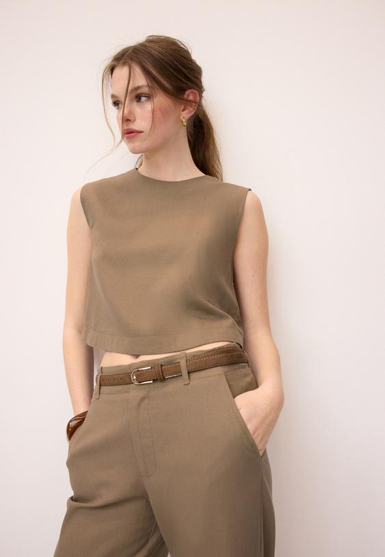 Keten görünümlü çapraz askılı top - Görsel 10