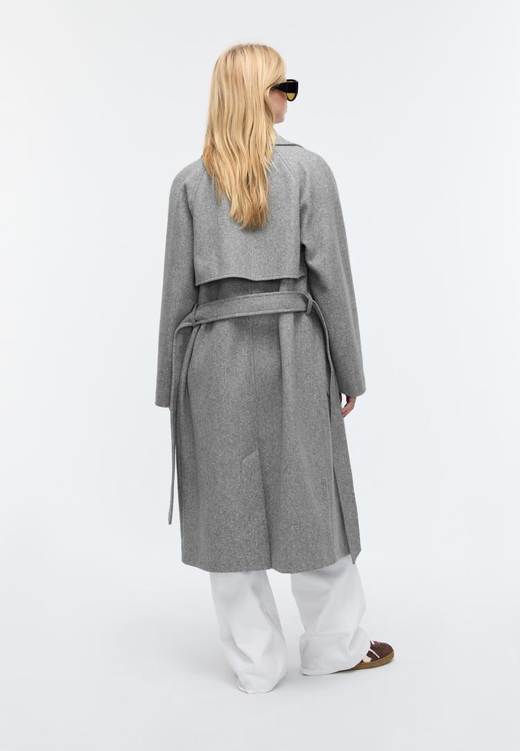 abrigo trench tacto suave