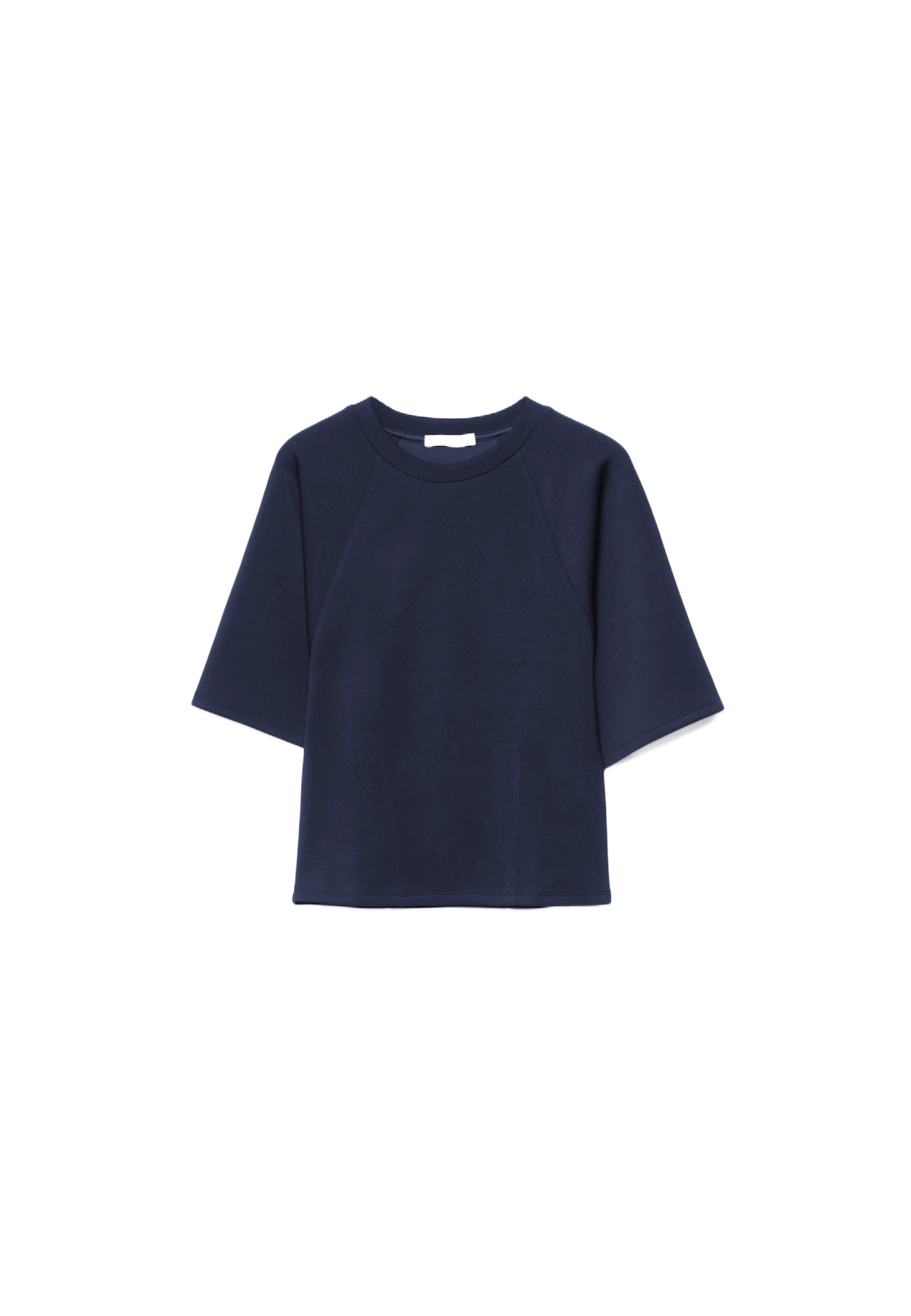 Soft-touch short sleeve T-shirt — Navy blue