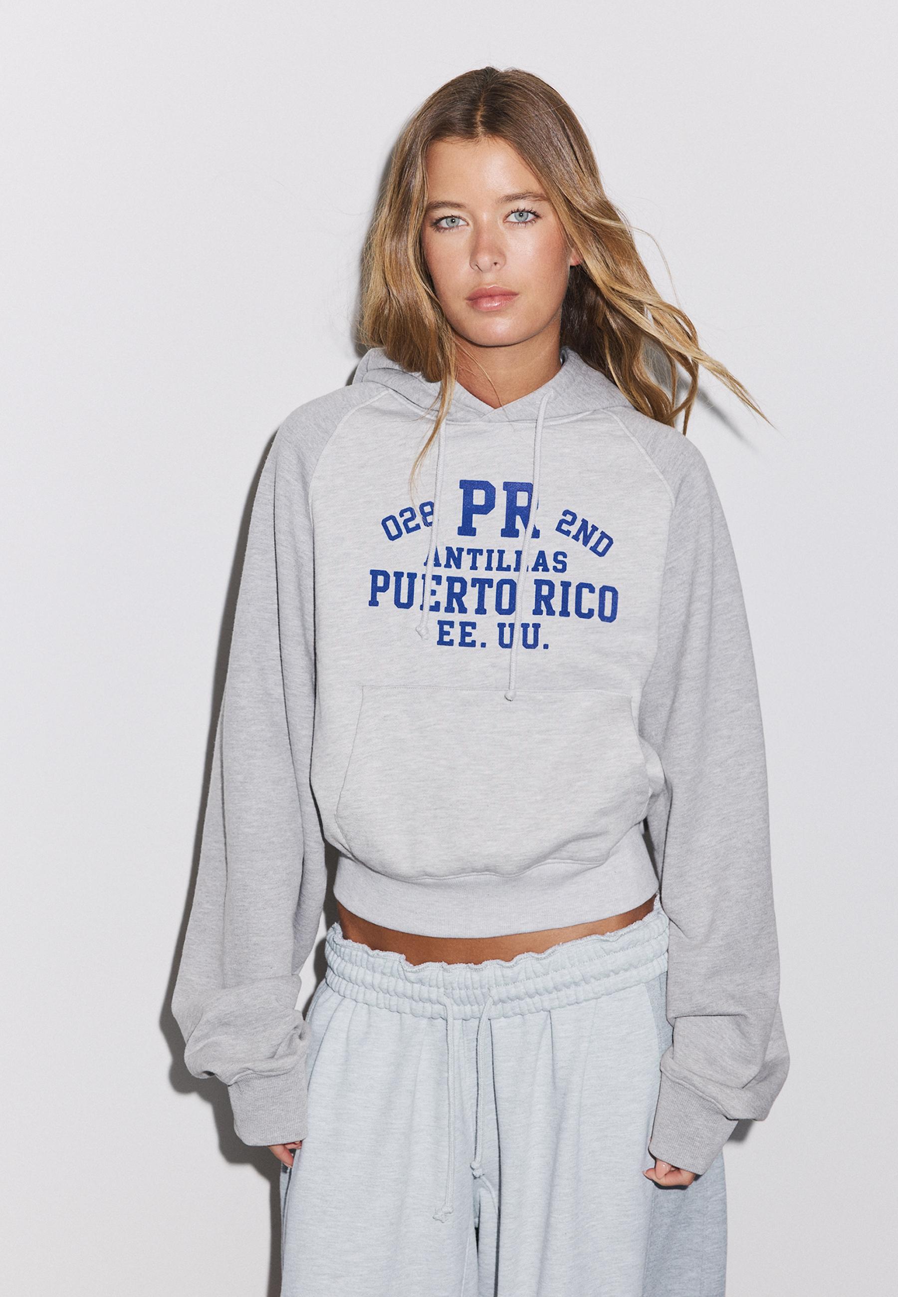 Stradivarius Kontrast detaylı sweatshirt görsel 7