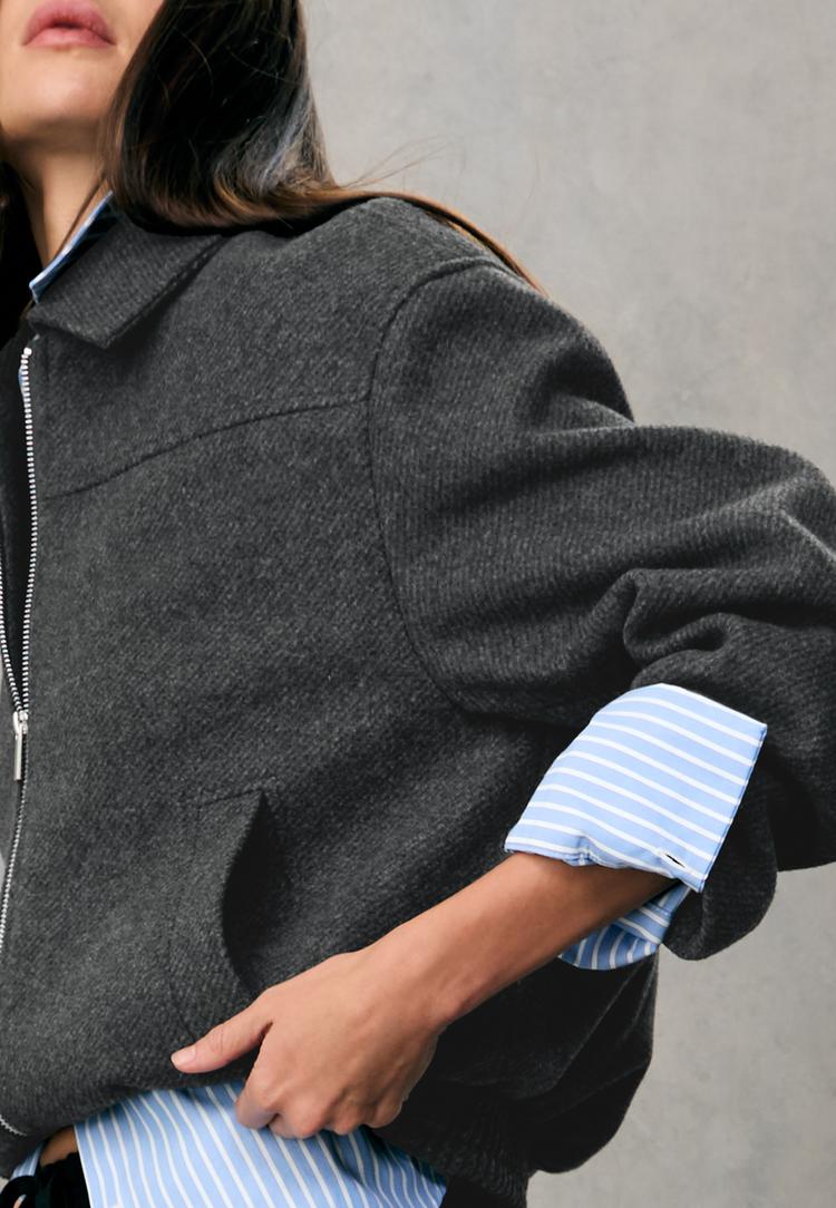 cazadora bomber tacto suave