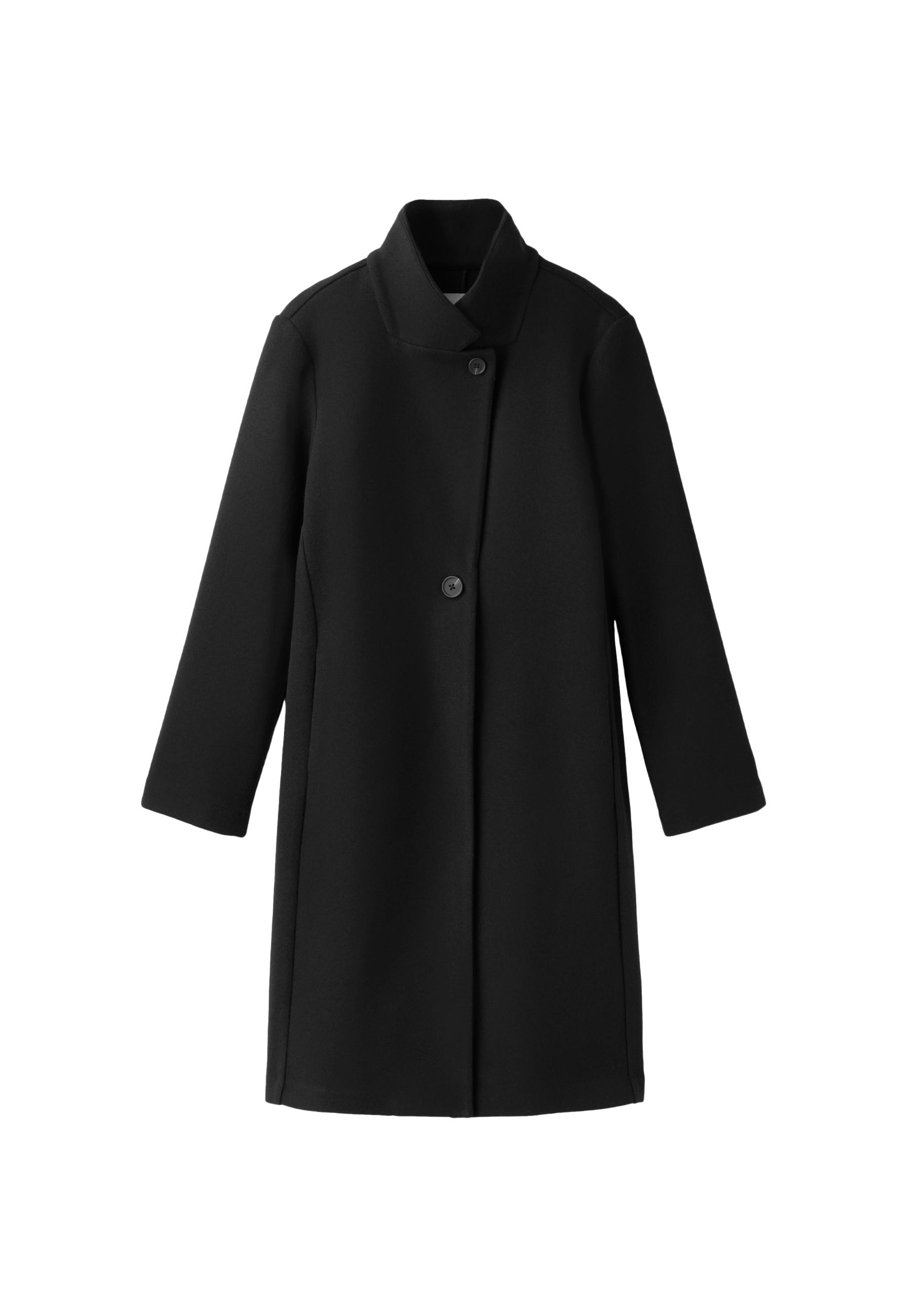 Basic soft-touch coat — Black