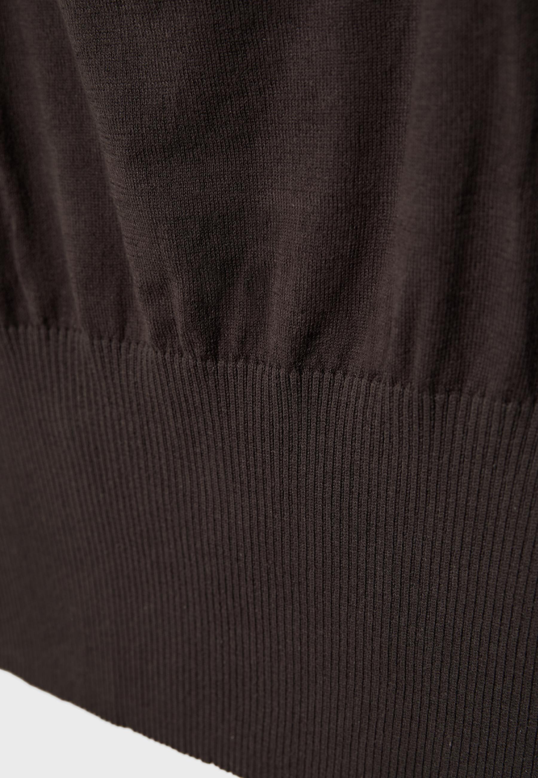 Knit top with sash — Brown