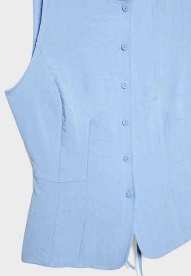 Buttoned waistcoat — Blue 8
