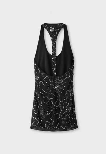 Short rhinestone dress — Black 8