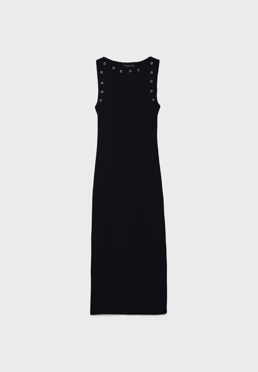 Robe midi à œillets