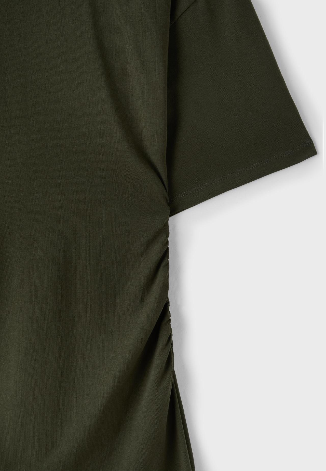 Short T-shirt dress — Khaki