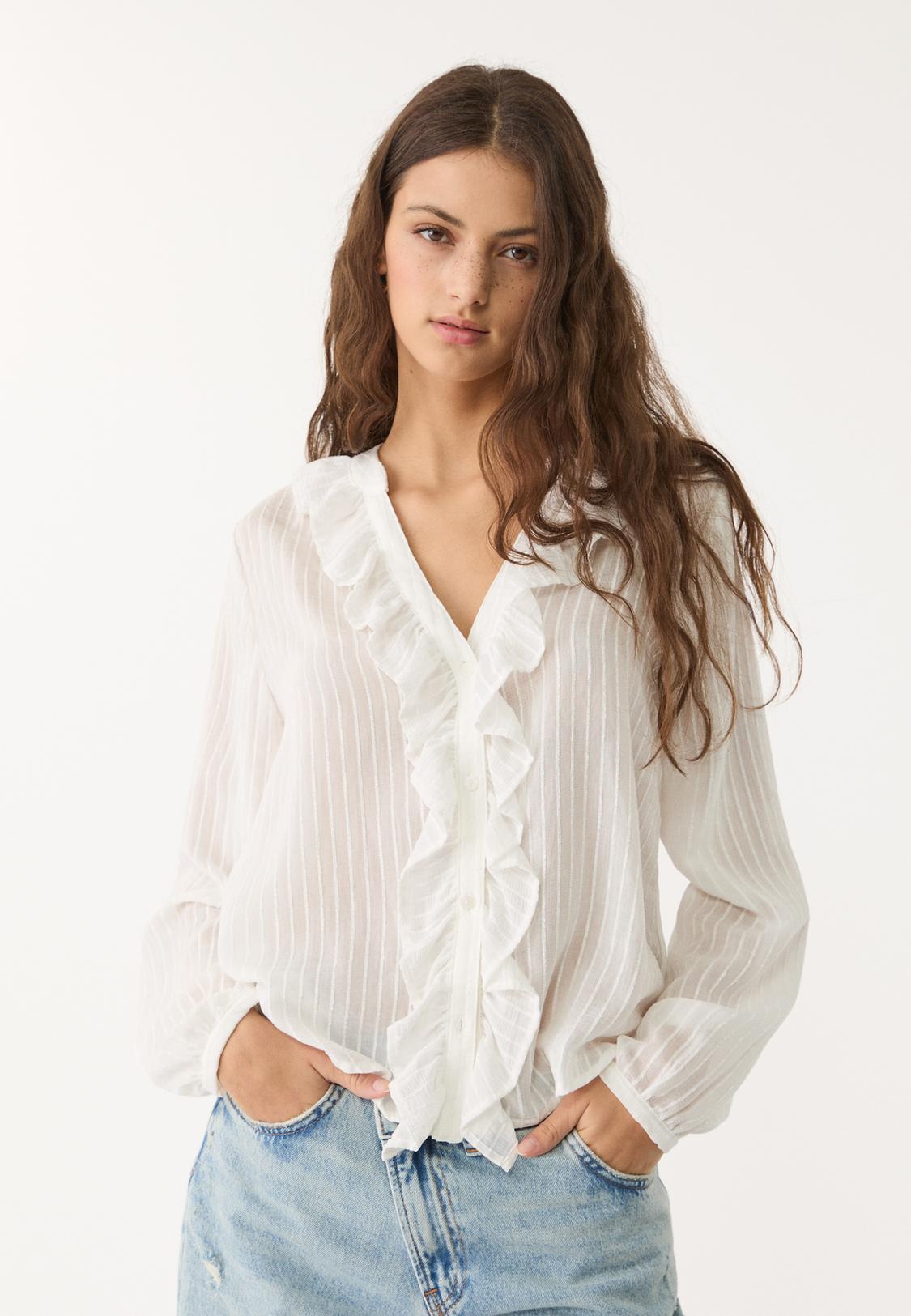 Moda Stradivarius Blusas Y Camisas Blusa Fluida Stradivarius Blusa