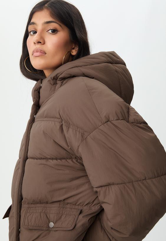 blouson rembourre a capuche