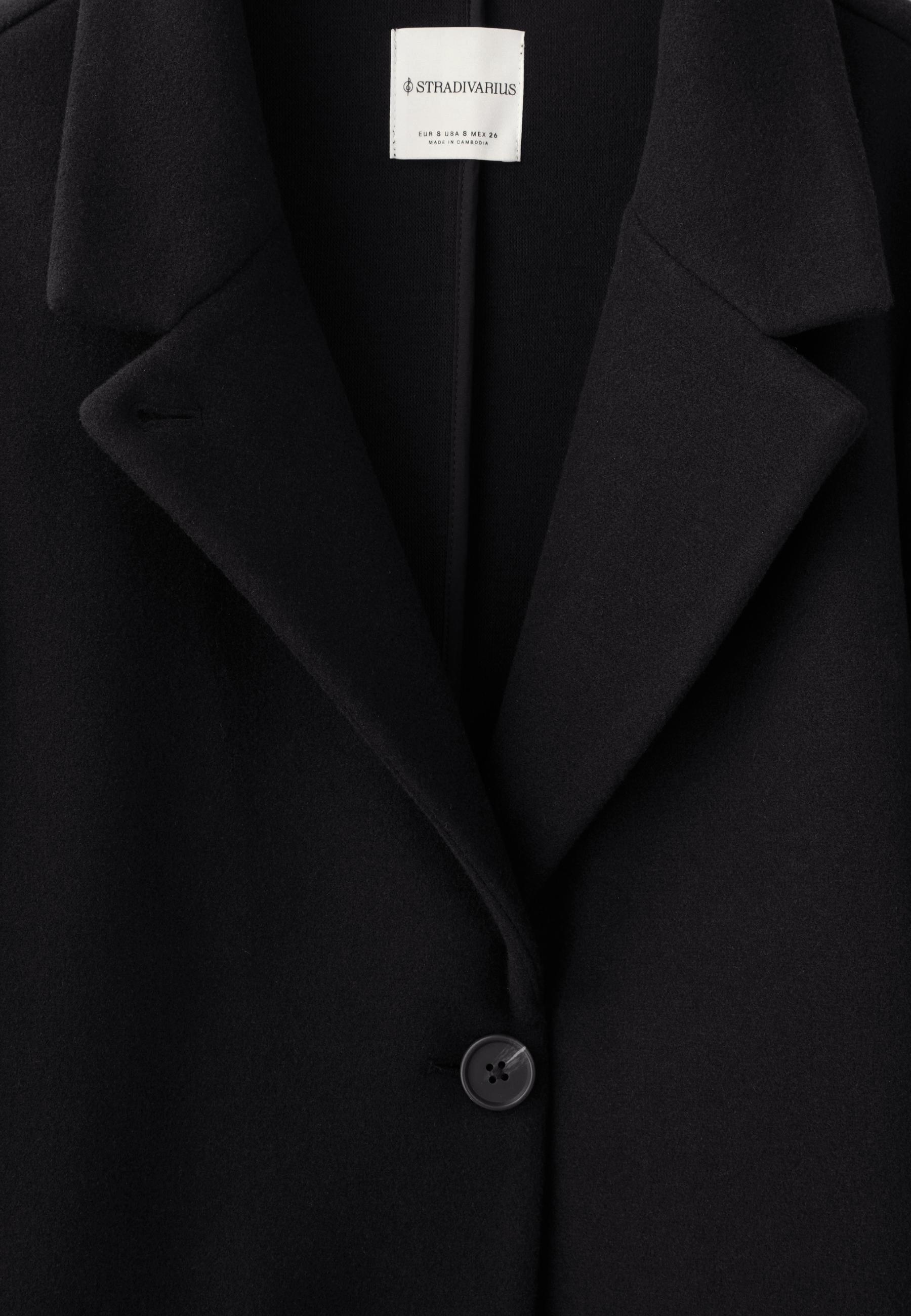 Basic soft-touch coat — Black