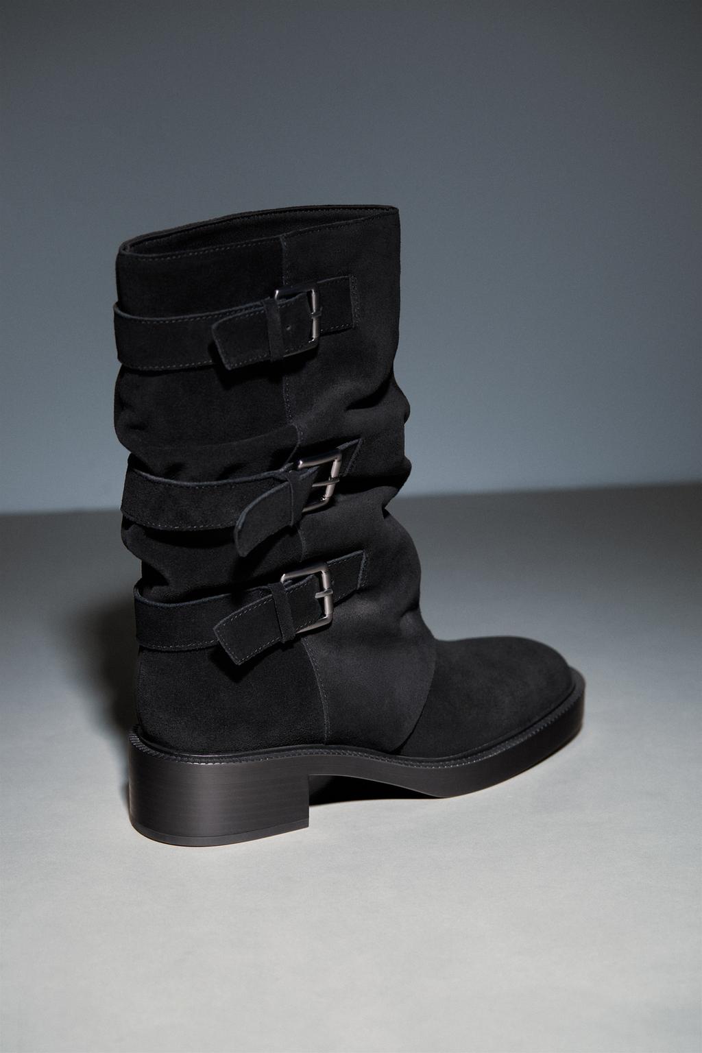 Botines piel hebillas