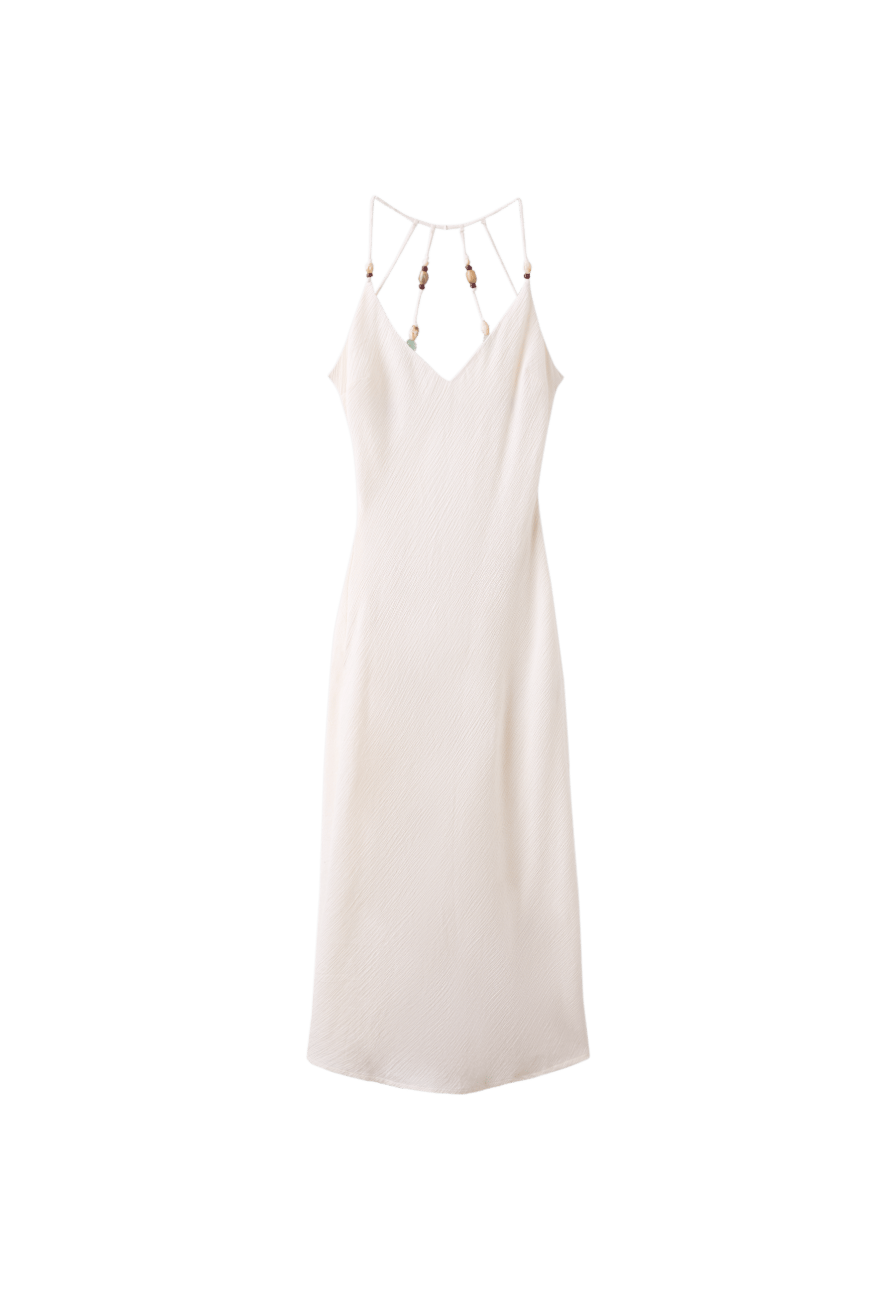 Embellished back shift dress — Stone