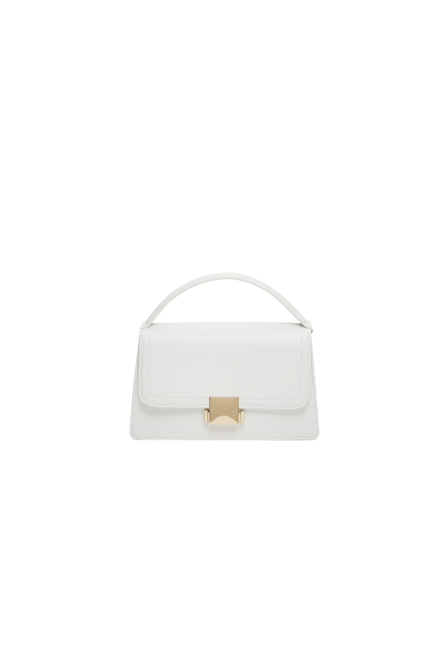 Double-handle crossbody bag — White