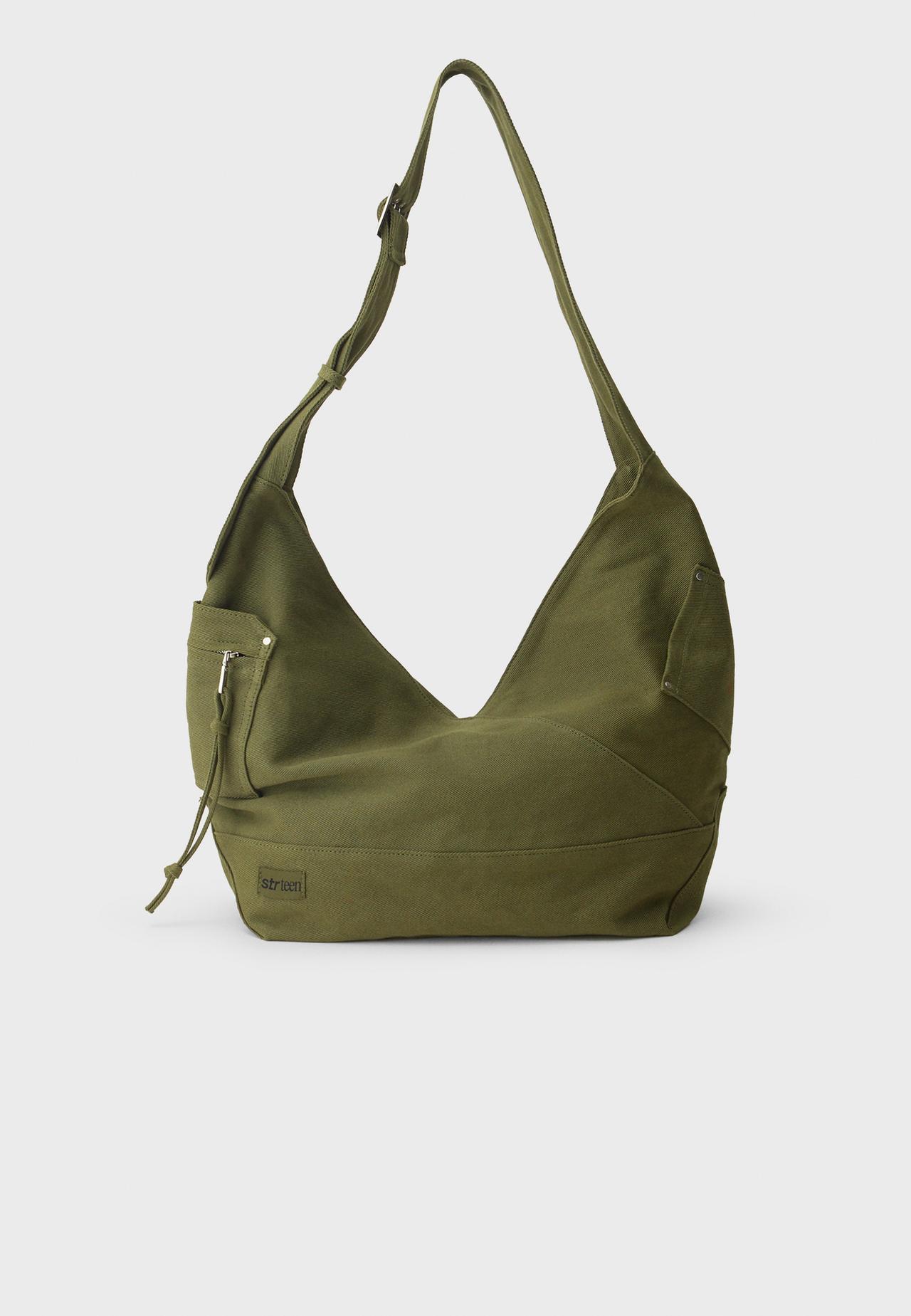 Canvas shoulder bag — Khaki