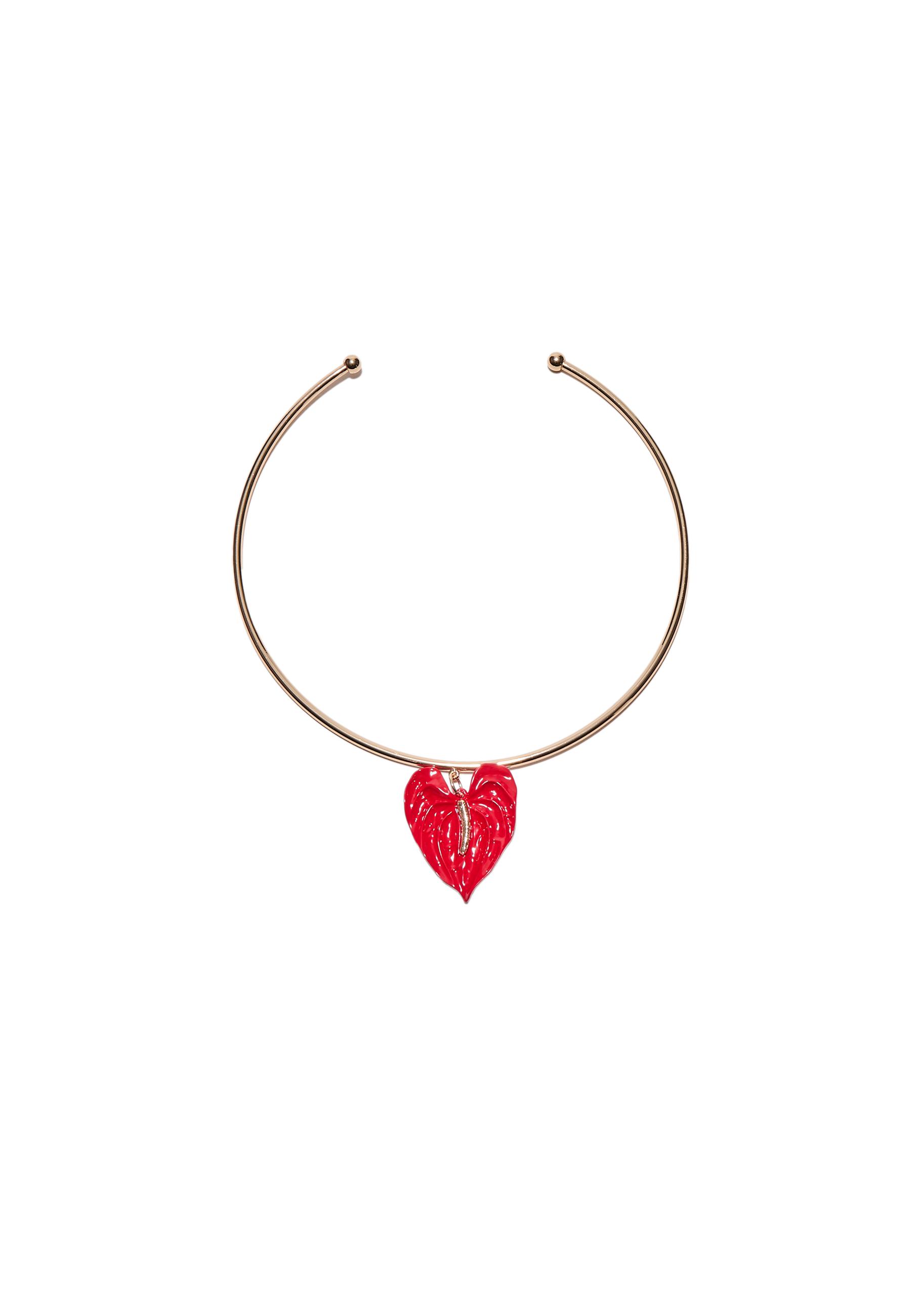 Cham flower choker — Gold