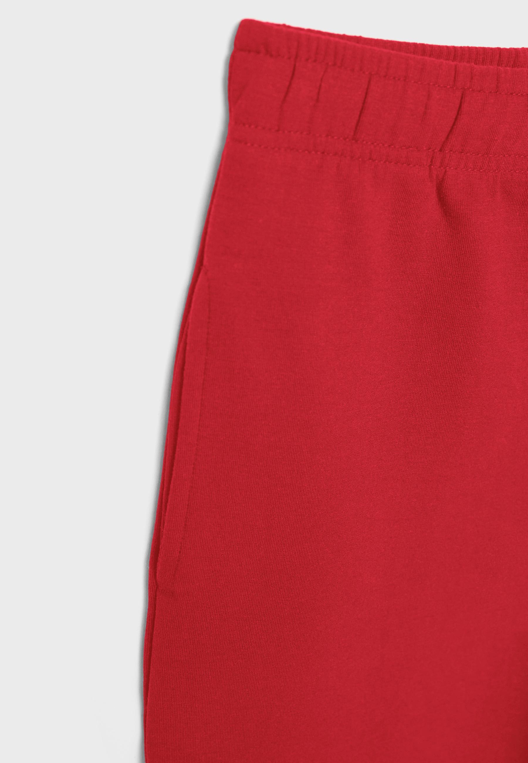 Wide-leg jogger trousers — Red