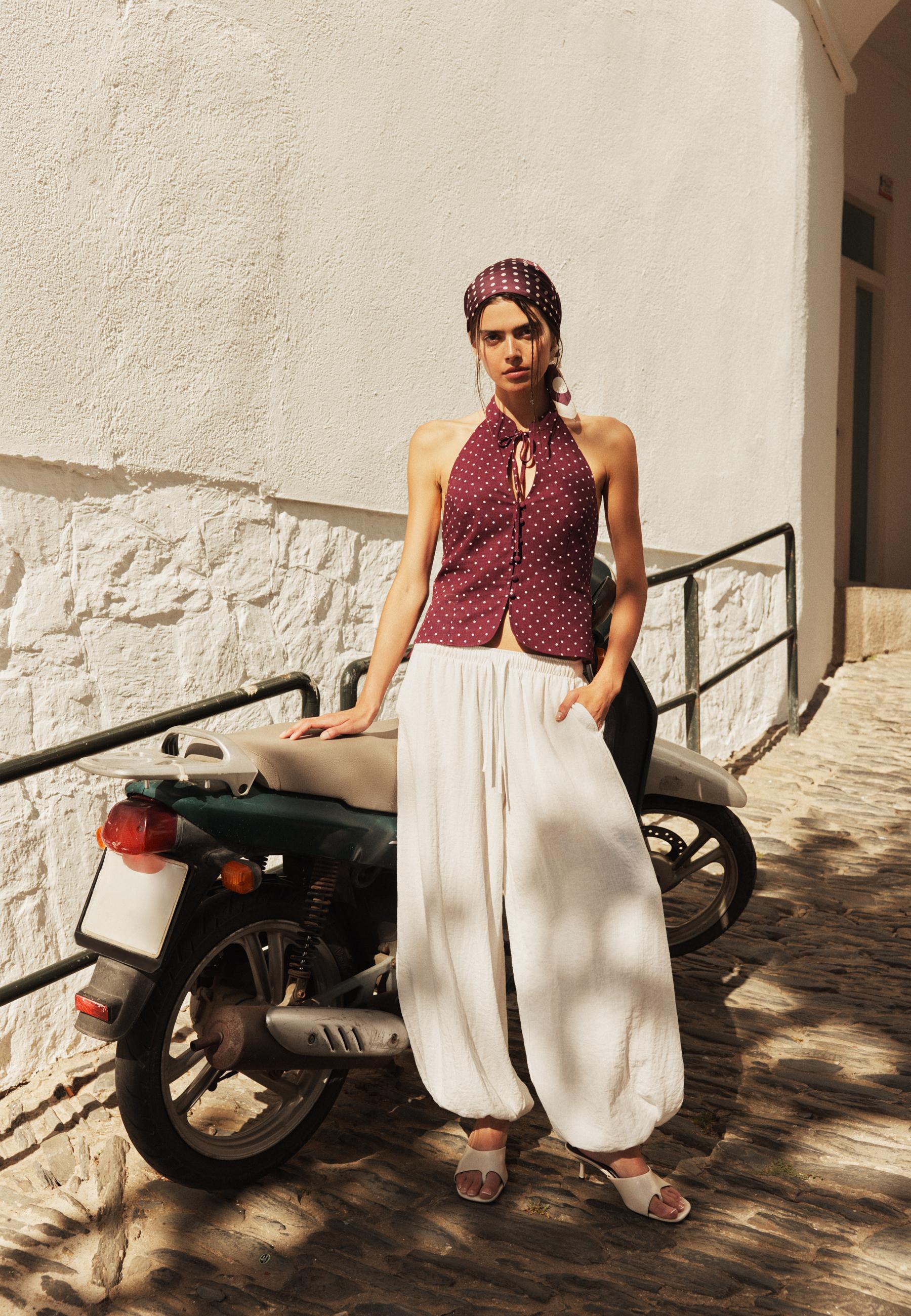 Flowy sarouel trousers — Ecru