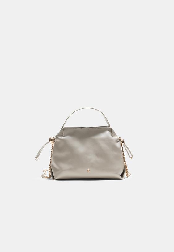 small ruched crossbody bag