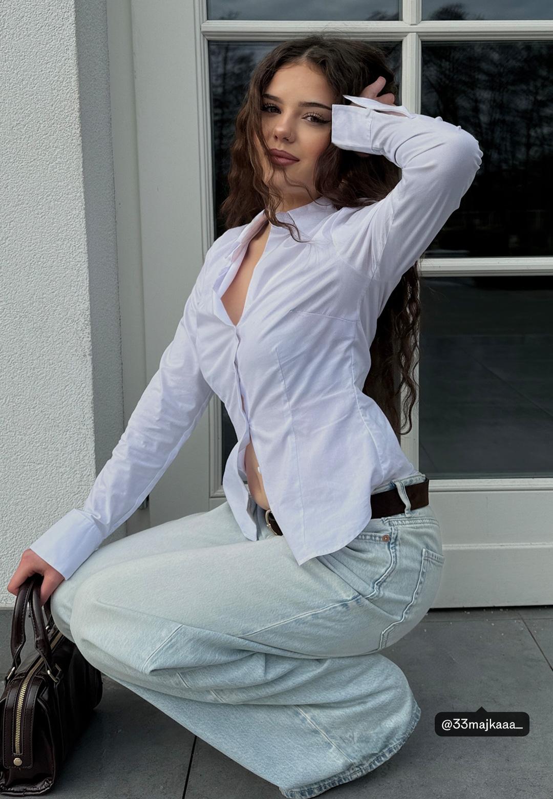 Basic fitted gömlek - Görsel 3