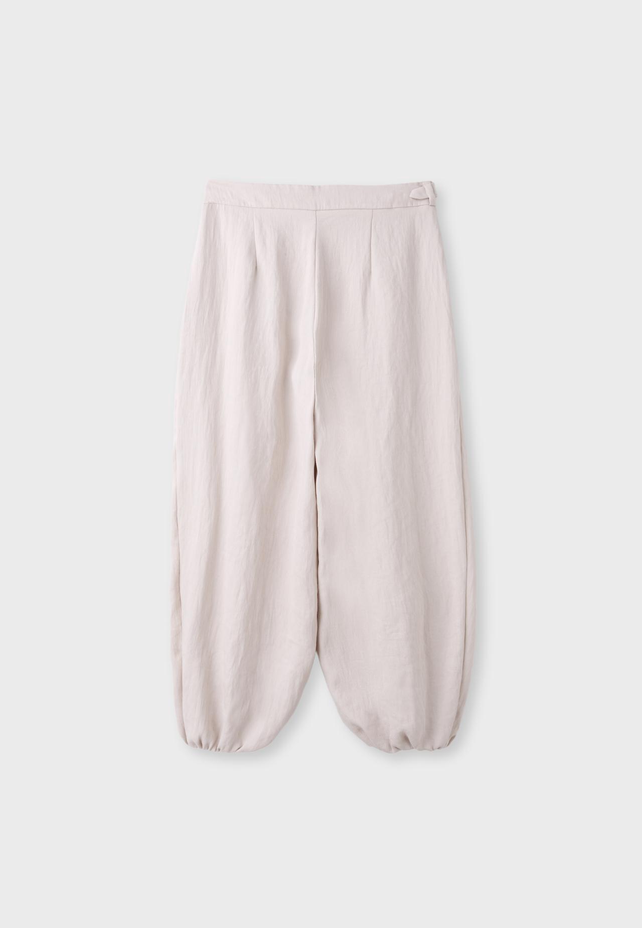 Sarouel trousers with buckle — Ecru
